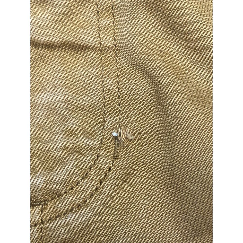 Weekday Mustard Yellow Cut Off Denim Jean Shorts Size 25 - Picture 7 of 7